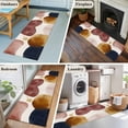 thumbnail image 5 of 2'x6' Rug Runners for Hallways Kitchen, Red Blue Brown Non Slip Entryway Beside Floor Carpet Runner, Modern Abstract Middle Century Art Washable Laundry Room Bedroom Throw Rugs Mat for Family Pet, 5 of 8