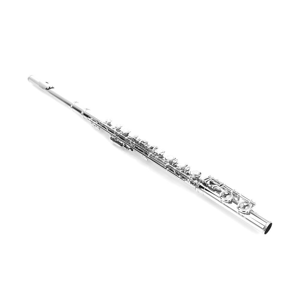 Winado Silver Nickel 16 Hole C Flute with Case for Student