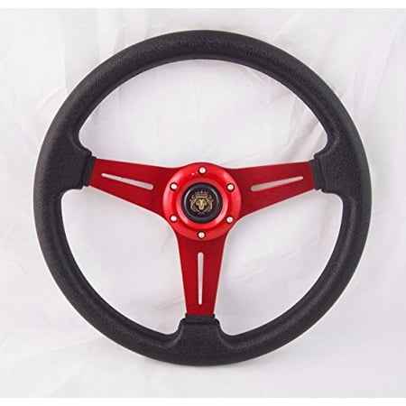 New World Motoring Steering Wheel with Adapter Red for RZR 570 800 900 (Best Rzr 800 Exhaust)