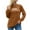 Yellow, variant on Chbgutlmr Long Sleeve Shirts for Women Crewneck Cutout Loose Fitted Blouses Solid Color Tops Fashion