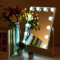 thumbnail image 7 of Coolmade Lighted Vanity Mirror with 12 x 3W Dimmable LED Bulbs and Touch Control Design, Hollywood Style Makeup Cosmetic Mirrors with Lights, White, 7 of 7