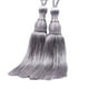 thumbnail image 1 of Injueey 2 unids/set de alzapaños de cortina con borlas fáciles de usar para decoración del hogar, accesorios de habitación, tejido Decoración del hogar gris 1, 1 of 6