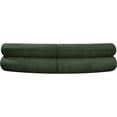 thumbnail image 3 of Meridian Furniture Bale Green Chenille Fabric Modular Sofa, 3 of 12