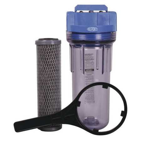 Water Filter System,Blue/Clr,5 gpm DUPONT WFPF38001C