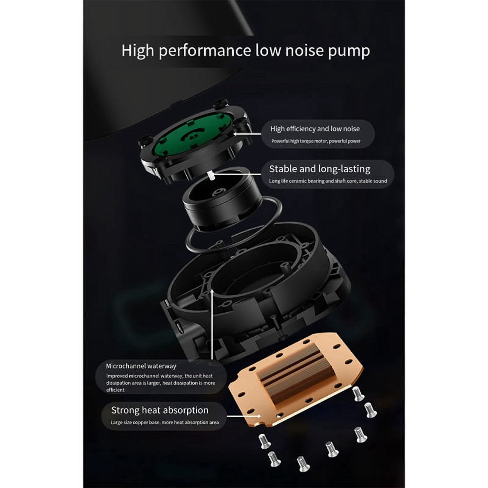 Computer CPU Radiator LS520 SE Digital 240mm CPU AIO Liquid Cooler with 4th Gen Dual-Chamber Pump, ARGB Fans