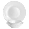 thumbnail image 5 of Gibson Ultra Radley 12 Piece Tempered Opal Glass Dinnerware Set in White, 5 of 8