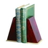 Book Ends in Mahogany Finish Wood