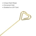 thumbnail image 4 of Uxcell Metal Cocktail Toothpicks Heart Shape Drink Picks Cocktail Skewers 9Pack (Gold), 4 of 8
