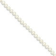 thumbnail image 4 of 14K Yellow Gold 4-5mm White FW Cultured Near Round Pearl Necklace 18 Inch, 4 of 6