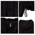 thumbnail image 7 of Nestiefly Women's Zip Up Lightweight Windbreaker Jacket Sport Casual Workout Hoodie Outerwear with Pockets Black L, 7 of 7