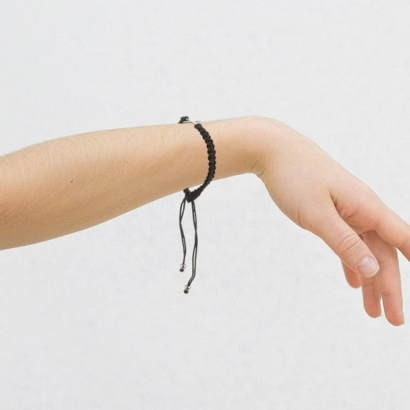 LEORX Woven Rope Cross Charm Bracelets for Women in Assorted Color Elegant Decorative Beadwork Design 1 Pair