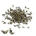 thumbnail image 1 of 400uds Abierto Cuenta Puntas Nudo Cubiertas, 1,3mm Metal Molusco Caja Crimpado Plegable Calota Extremos Tapas para Joyería Fabricación Bricolaje Artesanía, Bronce, 1 of 6