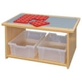 thumbnail image 5 of Tot Mate Toddler's Activity Table, Kids Play Center and Toy Storage, Wood, Maple 32" x 20 1/2" x 16", 5 of 7