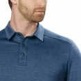 thumbnail image 3 of G.H. Bass & Co. Men's Performance Polo, Navy Blazer HTR 2XL, 3 of 3