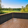 thumbnail image 3 of Balcony Privacy Screen Fence Cover, Deck Screen Windscreen for Balcony, Backyard, Patio, Porch, Garden (6ft x50ft, Black), 3 of 7