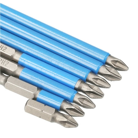 

moobody 7pcs Power Drill Bits Set Electric Drill Bits Screwdriver Bits -Slip Mag-netic PH2 Bits Set for Power Drills / Air Screwdriver / Manual Screwdriver