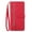 Red, variant on Dteck for iPhone 16 Wallet Case with Credit Card Holder Zipper Pocket, Magnetic Flip Folio Book PU Leather Phone Case Shockproof Wristlet Strap Cover for Women Men, Red