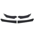 thumbnail image 2 of 4 Pieces Car Front Lip Body Kit Spoiler Splitter ABS Canard Lip Splitter Universal, 2 of 7