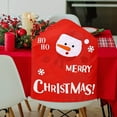 thumbnail image 4 of Christmas Chair Covers | Santa Claus Snowman Reindeer Holiday Stool Covers | Festive Dining Room Decor | Washable Polyester Chair Protectors for Home Kitchen Table Decorations, 4 of 6