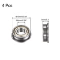 thumbnail image 2 of F696ZZ Flanged Ball Bearing, 6x15x5mm Chrome Steel Double Shielded ABEC1 Flange Bearings,4 Pack, 2 of 5