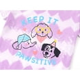 thumbnail image 3 of Beezizac Pajamas for Girls 2-Piece Purple Soft Tee & Pants PJ Trendy Tie Dye Elephant Puppy Jammies Set Size 10, 3 of 7