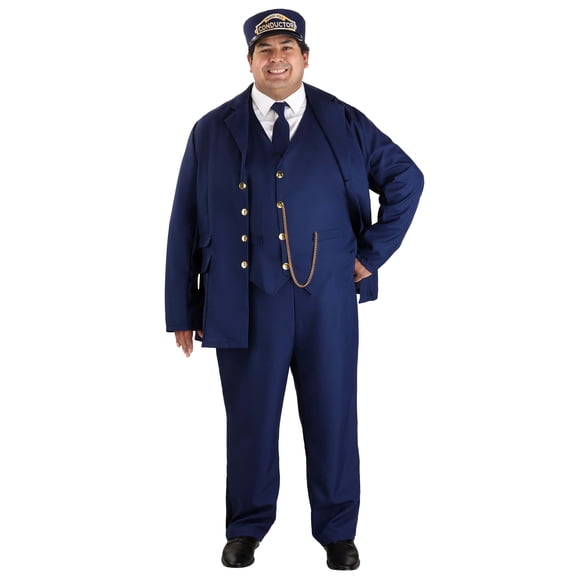 North Pole Train Conductor Plus Size Adult Costume