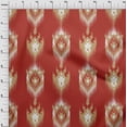 thumbnail image 4 of oneOone Cotton Poplin Twill Light Brown Fabric Asian Ikat Craft Projects Decor Fabric Printed By The Yard 56 Inch Wide, 4 of 4