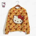 thumbnail image 3 of Sudadera con capucha de moda coreana para mujer, sudadera fina y elegante con estampado de HELLO KITTY, sudadera holgada con estampado de dibujos animados para mujer de otoño y2k, 3 of 5