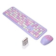 thumbnail image 4 of Combo de Teclado Y Mouse Teclado Inalámbrico Retro Multicolor de 110 Teclas de 24G Y Juego de Mouse de 1200 DPI Plug And Play Compatible con Sistemas XP / Win 7/8/10 ANGGREK Otros, 4 of 8