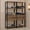 Brown/Black, variant on Madesa Wardrobe Clothes Storage Rack with 4 Drawers and Open Shelves 55"L Multiuse Modular Cabinet for Bedroom Organization - Black/Brown