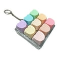 thumbnail image 1 of Xuanheng Keyboard Clicker Toy Adults Gifts Funny Lightweight Cube Keyboard Fidget Toy Rainbow Heart, 1 of 8