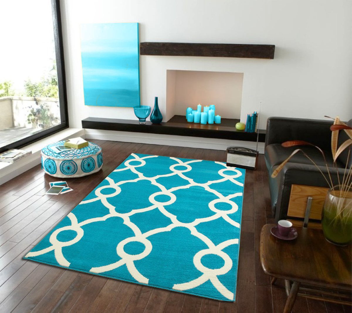 Modern Area Rug Under $50 Blue Rugs on Clearance 5x8 Rugs ...