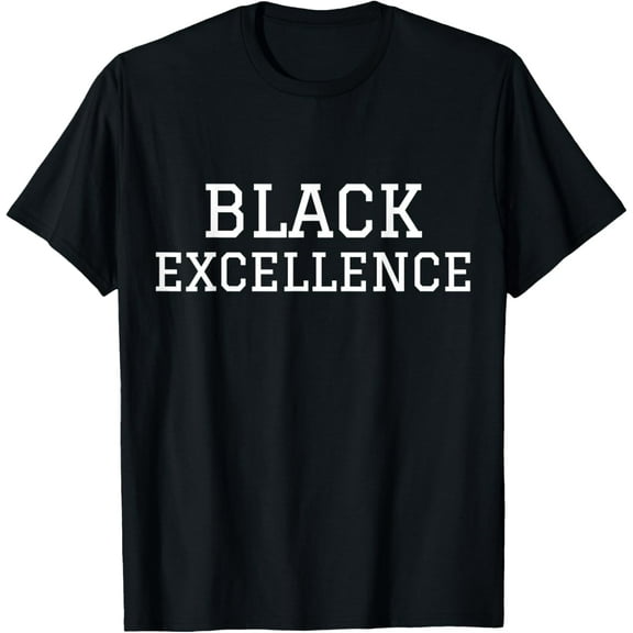 Black Excellence Black Power T-Shirt White Print T-Shirt