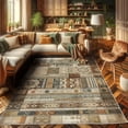 thumbnail image 2 of Ambesonne Bohemian Decorative Rug Carpet, Earthy Nude Colors Pattern, 2' 2" x 3' 7", Tan Caramel and Beige, 2 of 5