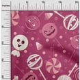 thumbnail image 2 of oneOone Polyester Spandex Dark Magenta Fabric Halloween Diy Clothing Quilting Fabric Print Fabric By Yard 56 Inch Wide, 2 of 4