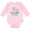 thumbnail image 3 of Inktastic Big Sis Cute Elephants with Moon and Stars Girls Long Sleeve Baby Bodysuit, 3 of 5