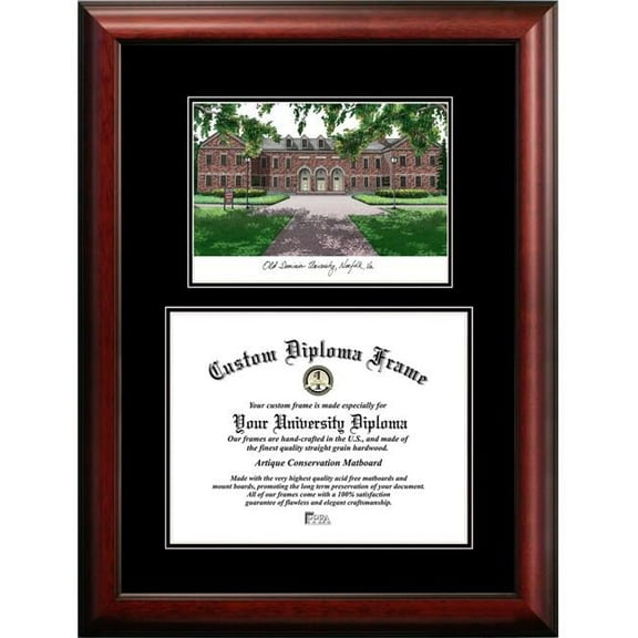Campus Images VA998D-1411 14 x 11 in. Old Dominion Diplomate Diploma Frame - Satin Mahogany