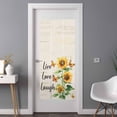 thumbnail image 3 of Live Love Laugh Window Privacy Film Sunflower Butterfly Rustic Watercolor Floral Decorative Glass Window Film UV Blocking Static Cling Non-Adhesive Sticker Covering for Home Door 35.4x78.7 inches, 3 of 7