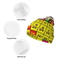 thumbnail image 3 of Picia Multiplication Table2 Pattern Knitted Beanie Hat for Men and Women , Unisex Winter Warm Stretchy Knit Cap Thick Fisherman Beanies Cuffed Plain Skull Caps, 3 of 6
