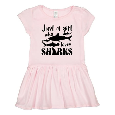 

Inktastic Just a Girl Who Loves Sharks Gift Toddler Girl Dress