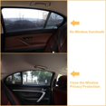 thumbnail image 4 of 2 Pack Car Side Window Sun Shade, Universal Breathable Mesh Car Rear / Front Window Curtain Backseat Fits Most Cars / SUVs, 4 of 5