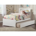 thumbnail image 2 of Metro Twin Extra Long Bed with Matching Footboard and Twin Extra Long Trundle in White, 2 of 6