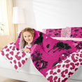 thumbnail image 4 of Homewish Halloween Skull 7-Piece Twin Bedding,Pink Leopard Print Bedding Comforter Set,Pink Reversible, 4 of 8