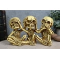 thumbnail image 7 of Ebros Gothic Alchemy See Hear Speak No Evil Skeletons Macabre Figurine Home Decor, 7 of 7