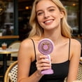 thumbnail image 6 of Portable Handheld Fan USB Rechargeable Mini Fan Student Cooling Fan Quiet Personal Fan Pocket Size Travel Dorm Office Summer Breeze Strong Airflow Pocket Cooler Commute Heat Relief Pocket Fan Pro, 6 of 7
