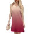 thumbnail image 4 of GXIPO V-Neck Summer Casual Beach Dress for Women 2025 Vacation Women's Sleeveless Sundress with Split Red 2XL, 4 of 4