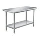 thumbnail image 1 of Mesa de acero inoxidable para preparación y trabajo, mesa comercial resistente para restaurante, hogar y hotel 120cmx40cmx80cm, 1 of 8