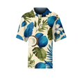thumbnail image 4 of Women's Golf Polo Shirts Collared V Neck Short Sleeve Plus Size Casual Henley Waffle Knit Button-Up Top, 4 of 5