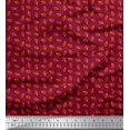 thumbnail image 1 of Soimoi Modal Satin Fabric French Horn Musical Instrument Printed Fabric 1 Yard 42 Inch Wide, 1 of 3