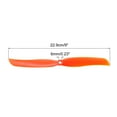 thumbnail image 2 of 9050 Propellers 9x5 Prop 2-Vane Fixed-Wing Orange Replacement Props with Adapter Rings for RC Airplane, 16 Pack, 2 of 4